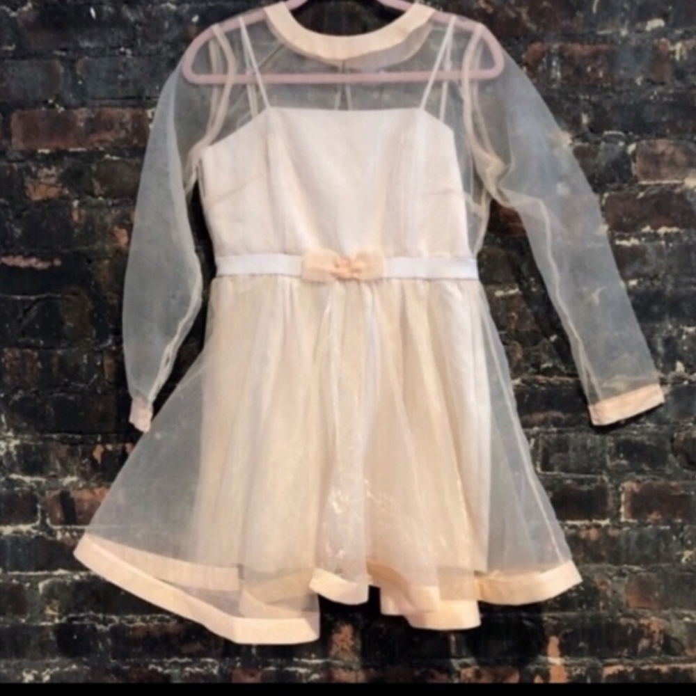 ASOS Pink Tulle Kawaii Princess Sheer Dress 6